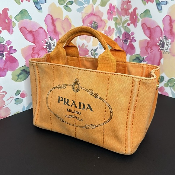 💯Authentic Prada Canapa Tote PM Sized🍀 - Picture 12 of 17